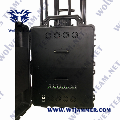 EOD를 위한 300W CDMA 휴대용 신호 방해기 5.8G GPS 3G 4G 5G GSM WIFI