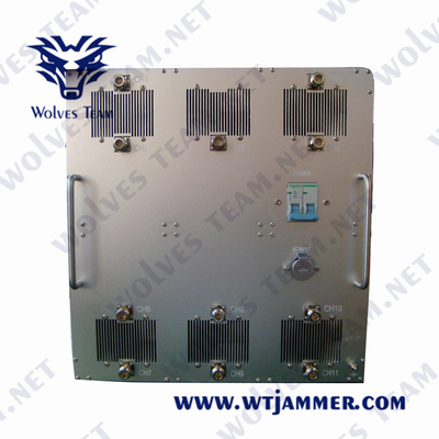 AC220V 1000W 군 GPS 방해기 GSM CDMA 3G 4G WIFI 2.4G 5.8G