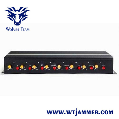 GSM WIFI 무선 신호 방해기 DCS PHS 16W 휴대용 알루미늄 상자
