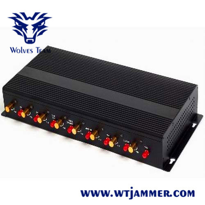 GSM WIFI 무선 신호 방해기 DCS PHS 16W 휴대용 알루미늄 상자