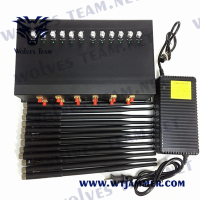 휴대전화를 위한 GSM CDMA 240VAC Lojack 방해기 12 밴드 VHF UHF 24W