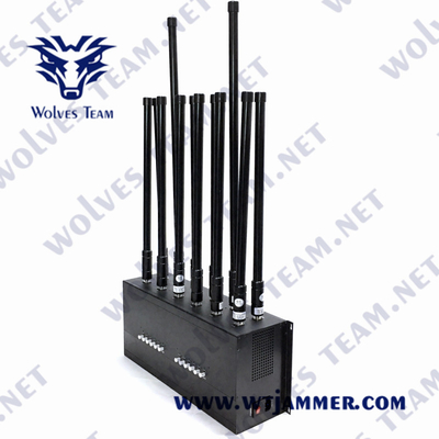 UHF VHF 전화 신호 방해기 50W 워키토키 12 안테나 Lojack