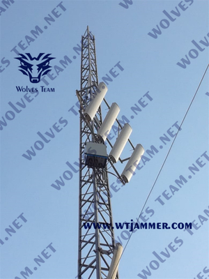 500W 고성능 튼튼한 방수 옥외 형무소 방해기 4G 와이파이 GPS 휴대폰 신호 방해기