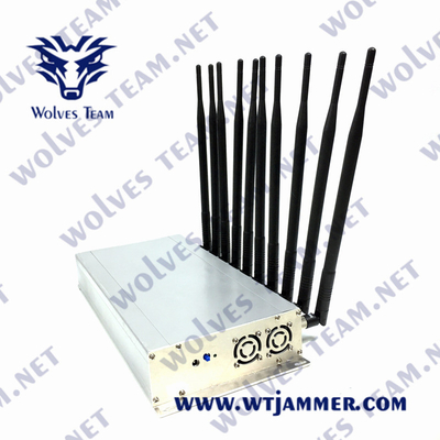 CDMA GSM 셀룰러 신호 방해기 10W UHF VHF 3G 4G 5G 240VAC WiFi