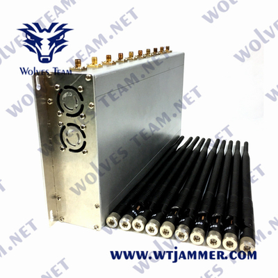CDMA GSM 셀룰러 신호 방해기 10W UHF VHF 3G 4G 5G 240VAC WiFi