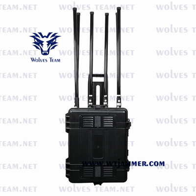 PCS DCS 300m 폭탄 신호 방해기 3G 4G GPS WiFi 8 채널 CDMA GSM