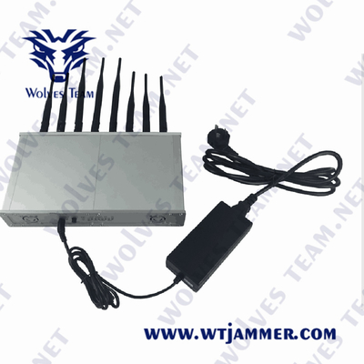 AC 접합기를 가진 3G 4G 5G WiFi Lojack GPS 신호 방해기 CDMA GSM 50W