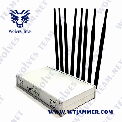 AC 접합기를 가진 3G 4G 5G WiFi Lojack GPS 신호 방해기 CDMA GSM 50W