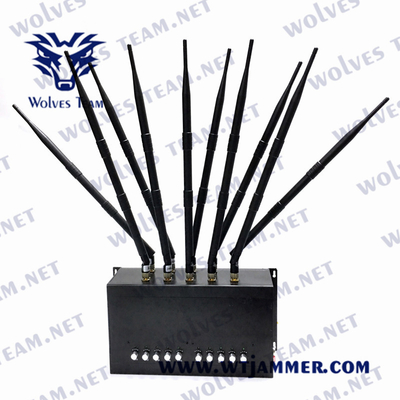 80W 휴대전화 방해기 CDMA GSM DCS 3G 4G 5G AC240V DC5V 12A