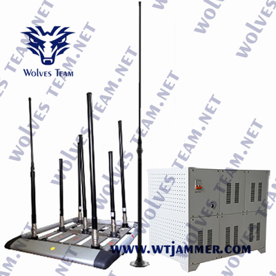 500 미터 휴대용 폭탄 방해기 알루미늄 합금 케이싱 2G 3G 4G 5G 500W