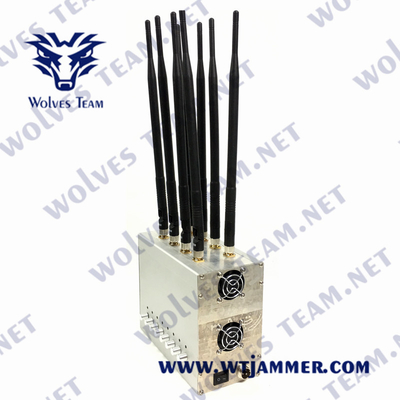 CDMA GSM Lojack 신호 방해기 UHF VHF 2G 3G 4G 5G 80W 240VAC