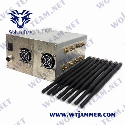 CDMA GSM Lojack 신호 방해기 UHF VHF 2G 3G 4G 5G 80W 240VAC