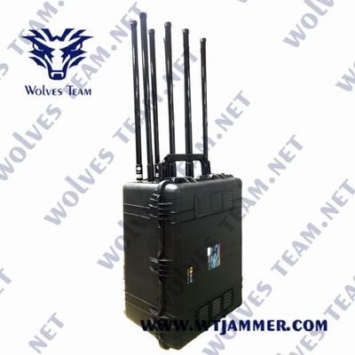 주문 GSM WIFI 휴대용 신호 방해기 GPS VHF UHF 3G 4G 5G 12 밴드 1200W online manufacture