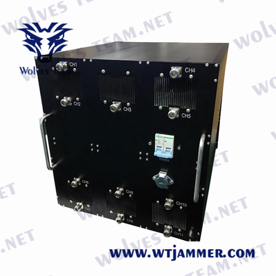 CDMA GSM 무선 신호 방해기 1000W 3G 4G 5G 자동차 폭탄 IED 군
