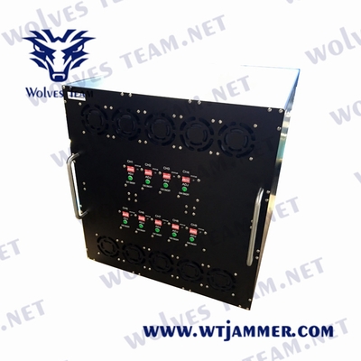 CDMA GSM 무선 신호 방해기 1000W 3G 4G 5G 자동차 폭탄 IED 군