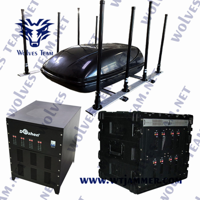 500W GSM 폭탄 신호 방해기 24V CDMA는 EOD를 위한 수동으로 통제를 전환합니다