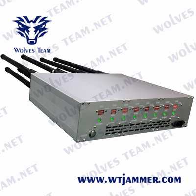 CDMA GSM 휴대전화 방해기 DCS 3G 4G 5G 240VAC 100m Lojack