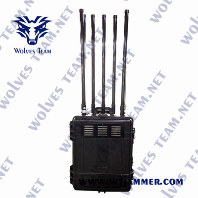 군부대 포켓용 신호 전파 교란기 500 미터 GSM 와이파이 GPS 8 밴드