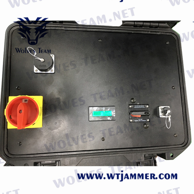 가지고 다닐 수 있는 GSM 휴대폰 전파 교란기 500W 3G 4G 5G 예비 배터리 CDMA