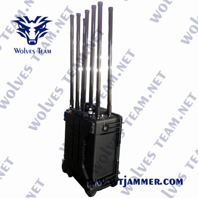 1000W IED 폭탄 전파 교란기 20MHz-6000MHz WLAN 와이파이 2.4g 무선 네트워크