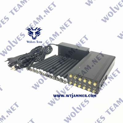 CDMA GSM RF 신호 전파 교란기 3G 4G 5G 와이파이 포켓용 12W  UHF VHF