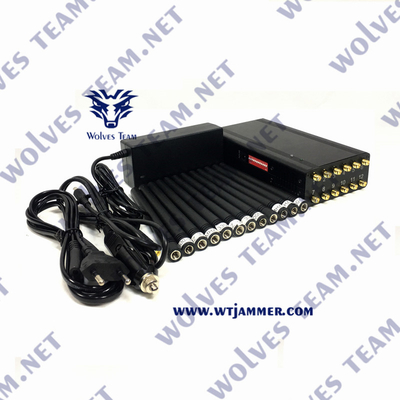 CDMA GSM RF 신호 전파 교란기 3G 4G 5G 와이파이 포켓용 12W  UHF VHF