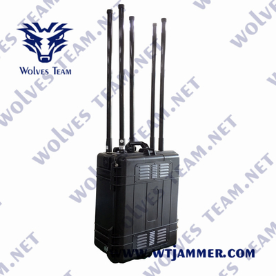 CDMA PC 휴대용 신호 전파 교란기 3G 4G LTE 4G 와이맥스 5G 와이파이 1200W 1000m