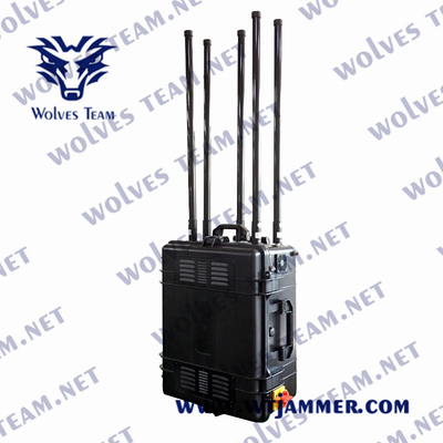 CDMA PC 휴대용 신호 전파 교란기 3G 4G LTE 4G 와이맥스 5G 와이파이 1200W 1000m