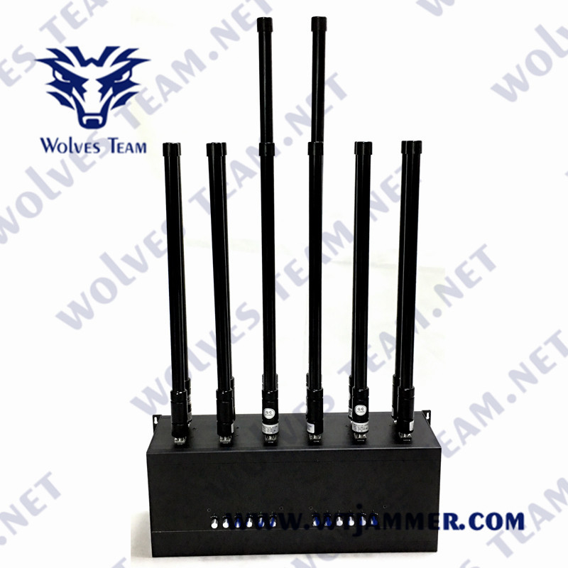 GSM PC DCS CDMA 3G 4G 5G 휴대폰 신호 전파 교란기 고전력은 배터리에서 설립되었습니다