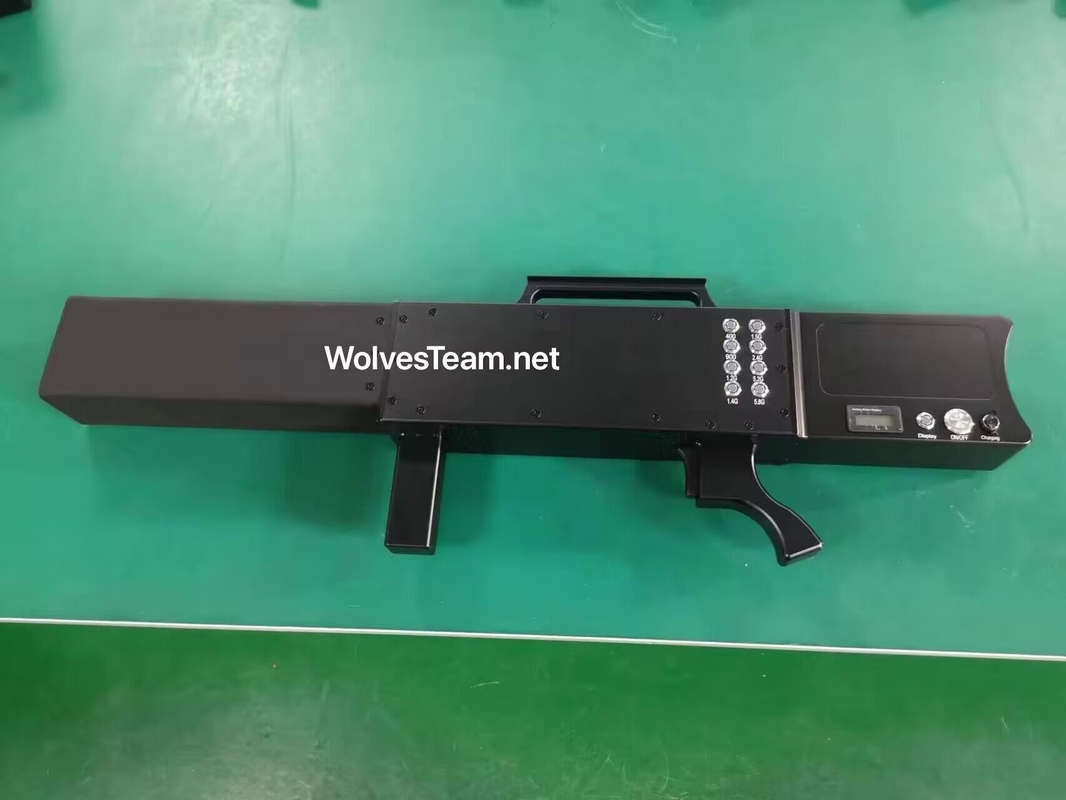 GPS 와이파이 2.4G 5.2G 5.8G 반대론자 드론 전파 교란기 건 형상 4000 미터