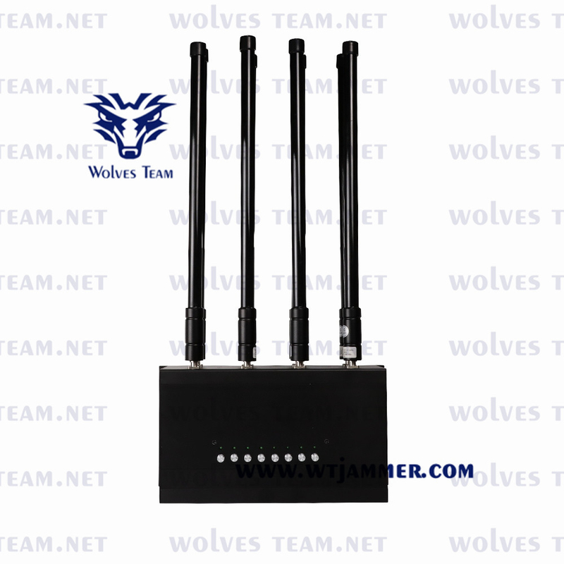 8 밴드 전화 신호 방해기 175W 무선 RF 와이파이2.4g 와이파이 5.8g Cdma 3g 4g
