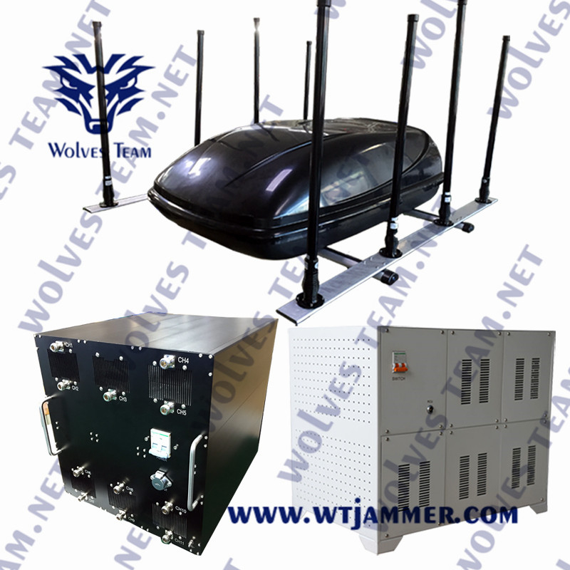 6 대역 고전력 WiFi1.2g WiFi2.4G WiFi5.8 GSM900 차량 드론 방해기