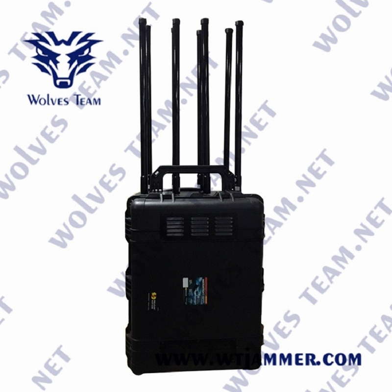 120W 고전력 휴대용 8채널 GSM 3G 4G 5G 모바일 신호 방해기