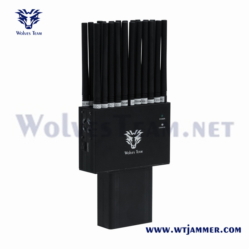 도매 22 대역 2G 3G 4G 5G 재머 휴대용 GPS 로커 와이파이 GPS RF 315/433/868MHz 재머