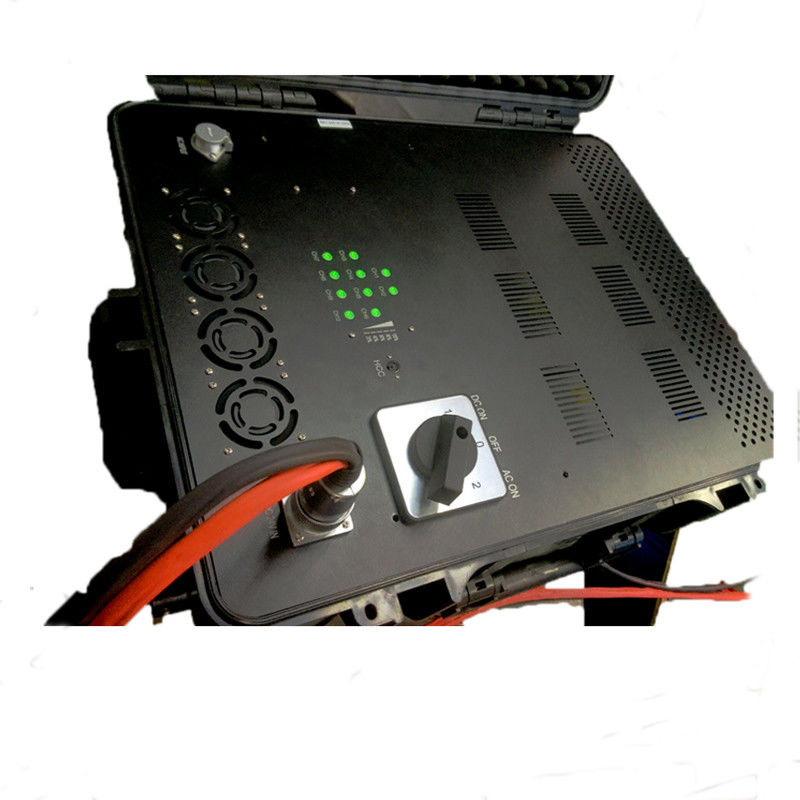 600W 군 방수 옥외 휴대용 VIP 보호 RF GPS 와이파이 신호 UAV 무인비행기 방해기