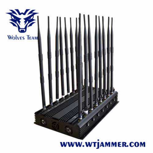 L1 L2 L5 Lojack 휴대용 신호 방해기 18 안테나 3G 4G 5G WiFi UHF VHF 35W
