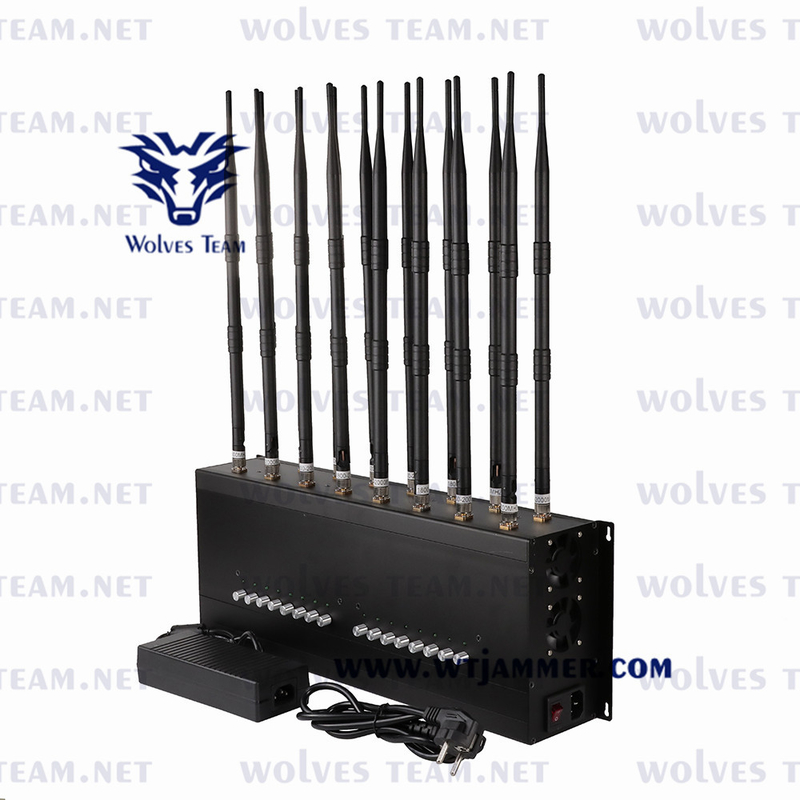 회의실을 위한 GPS Lojack 160w 100m GSM 전화 방해기 16 밴드 3G 4G 5G