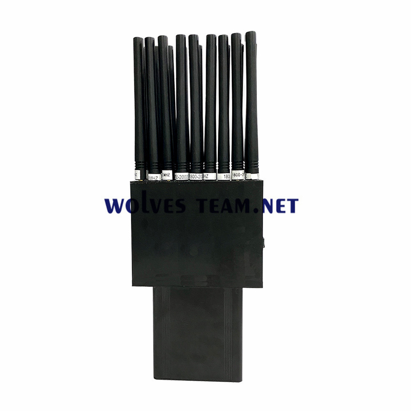 18 밴드 휴대용 2G 3G 4G 5G 방해기 모든 GPS L1 L2 L5 Lojack WiFi GPS RF 315/433/868MHz 방해기 최대 30M