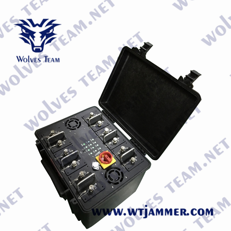 GSM CDMA 차량 신호 방해기 1000W 조정가능한 3G 4G 5G 와이파이 2.4G 5.8G GPS