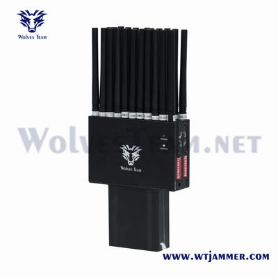 22W 가지고 다닐 수 있는 와이파이 GPS 전파 교란기 L1 L2 L5 로작 22 밴드 2G 3G 4G 5G