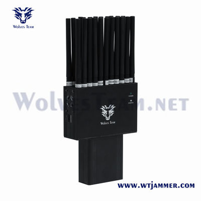 도매 22 대역 2G 3G 4G 5G 재머 휴대용 GPS 로커 와이파이 GPS RF 315/433/868MHz 재머