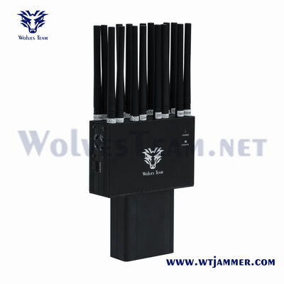 16 대역 2G 3G 4G 5G 와이파이 UHF VHF GPS 로저 휴대 전화 신호 방해기