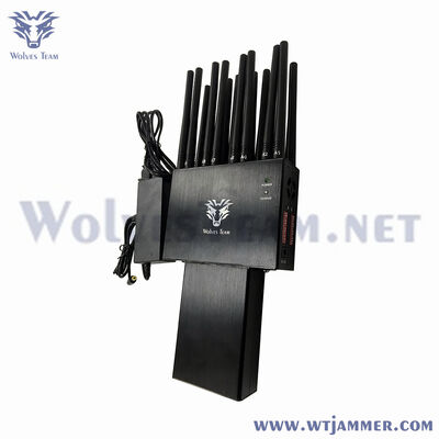 휴대용 16 대역 신호 방해기 휴대 전화 GSM 3G 4G 5G RF868/433MHz WIFI GPSL1 차단기