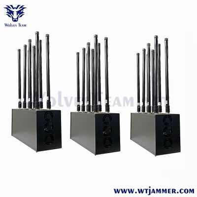 16 항구 책상 RF 방해기는 2g 3G 4G 5g CDMA Dcs Phs WiFi를 파괴합니다