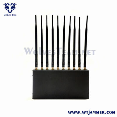 10 안테나 고전력 5G 방해기 차단기 2G 3G 4G 5G 와이파이 GPS 및 드론 신호