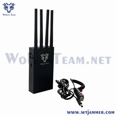 4 안테나 휴대용 차단기 2.4G 5.8G WiFi 6e GPS 신호 방해기