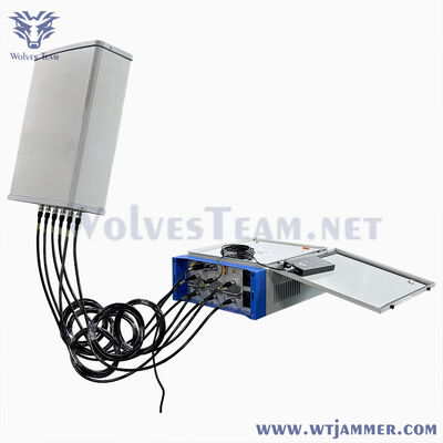 6 채널 500W 외부 방수 전폭 신호 방해기 GSM 5G