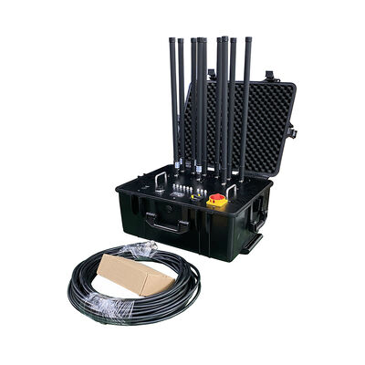 Industrial 330W Portable Vehicle Mounted Signal Jammer AC 110-240V GSM Full Band