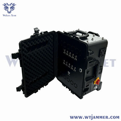 8 채널 800W 고전력 트롤리 신호 방해기 - 블록 2G / 3G / 4G / 5G / WiFi / GPS