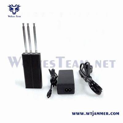 3W 3Way Cell Phone GPS Signal Jammer  Mini Portable Built In Rechargeable